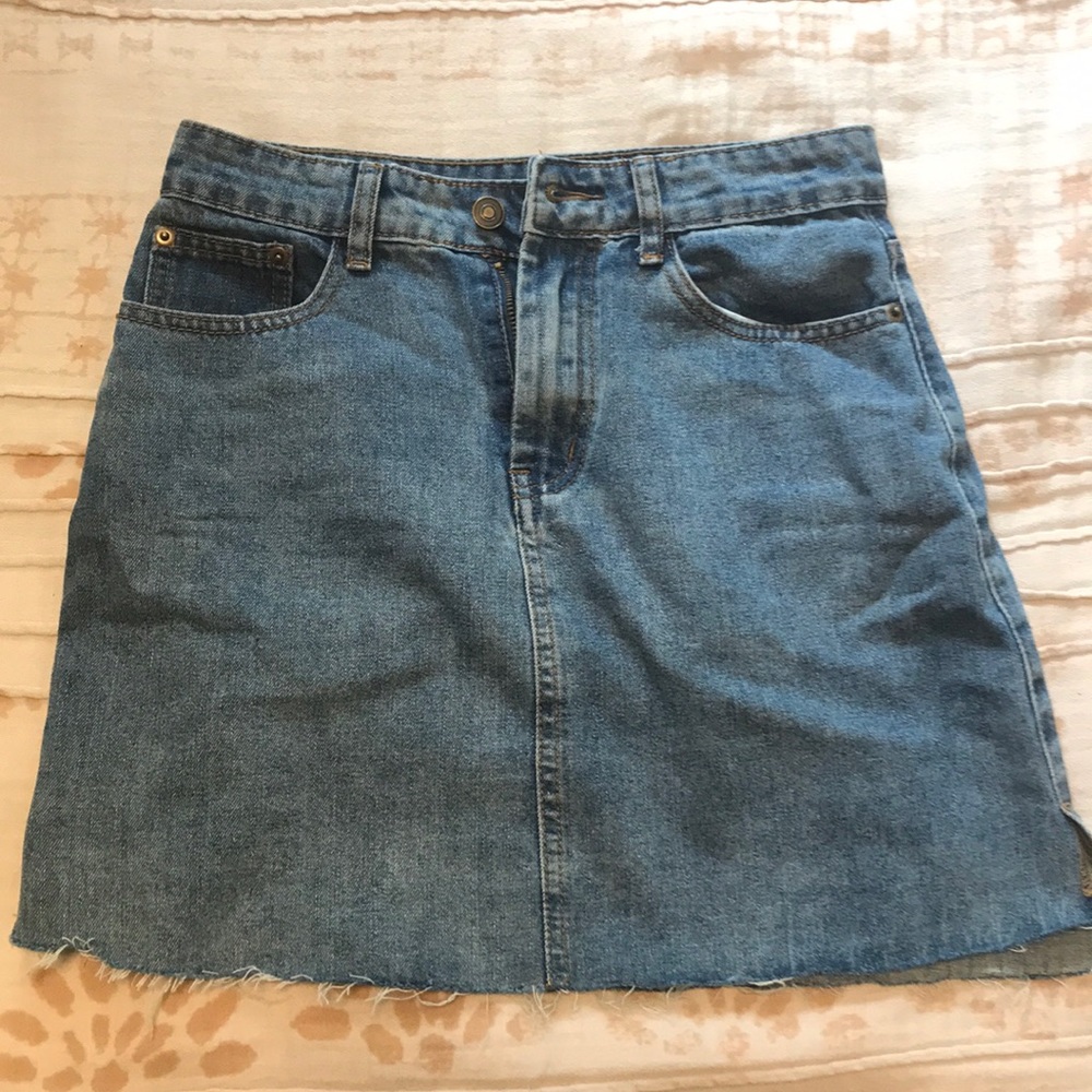 Francesca’s High waisted denim skirt